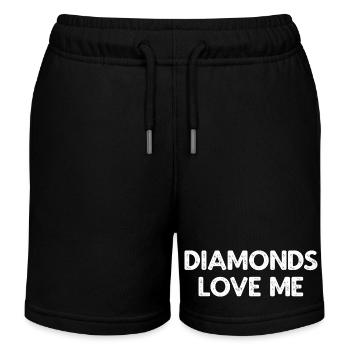 Diamanten Diamant Liebe Schmuck Ring Frau Geschenk - Kinder Organic Joggingshorts Mini Bolter von Stanley/Stella - Schwarz - Vorne