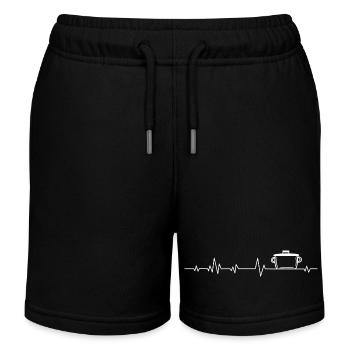 Chef Cook Cooking - Kids Organic Sweat Shorts by Stanley/Stella - black - Front