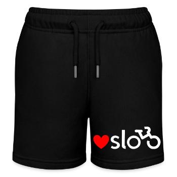 Oslo Fahrrad-Liebesaufkleber (weiß) - Kinder Organic Joggingshorts Mini Bolter von Stanley/Stella - Schwarz - Vorne