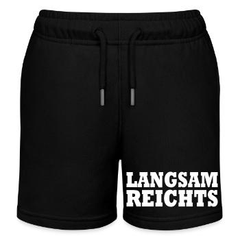 Langsam reichts - Kinder Organic Joggingshorts Mini Bolter von Stanley/Stella - Schwarz - Vorne