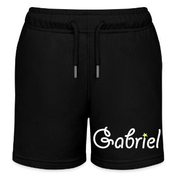 Gabriel - Kinder Organic Joggingshorts Mini Bolter von Stanley/Stella - Schwarz - Vorne