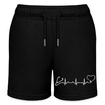 Stethoskop Herzschlag-Krankenschwester - Kinder Organic Joggingshorts Mini Bolter von Stanley/Stella - Schwarz - Vorne