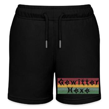 Gewitterhexe (bunt) - Kinder Organic Joggingshorts Mini Bolter von Stanley/Stella - Schwarz - Vorne