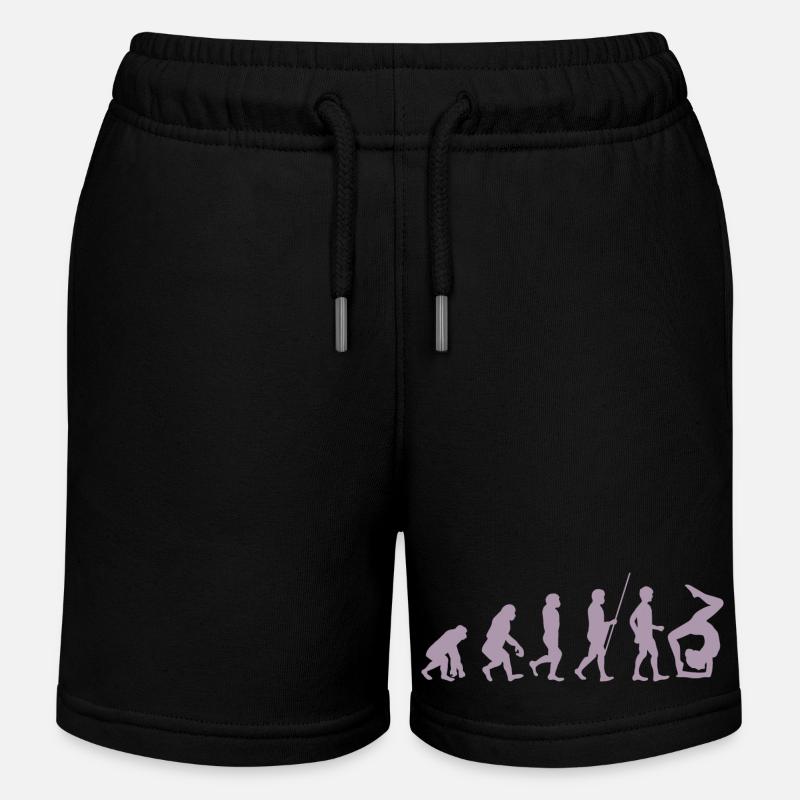 Turnerin Turner Evolution der Turnerin - Kinder Organic Joggingshorts Mini Bolter von Stanley/Stella - Schwarz