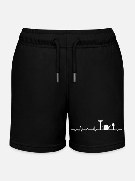 Garden Gardener Gardener - Kids Organic Sweat Shorts by Stanley/Stella - black
