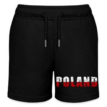 Design polonais dans le style grunge - Short de jogging enfant bio Stanley/Stella - noir - Devant