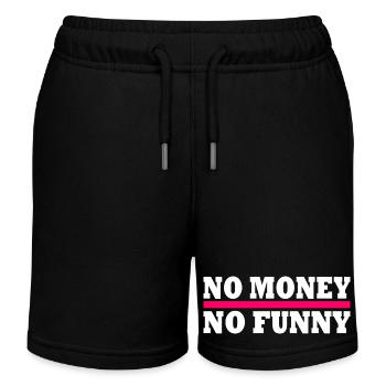 No money no funny - Kids Organic Sweat Shorts by Stanley/Stella - black - Front