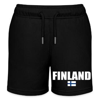 Finlande - Short de jogging enfant bio Stanley/Stella - noir - Devant
