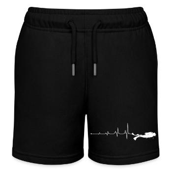 Herzschlag-Tauchen - Kinder Organic Joggingshorts Mini Bolter von Stanley/Stella - Schwarz - Vorne