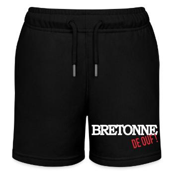 Bretonne de ouf - Short de jogging enfant bio Stanley/Stella - noir - Devant