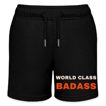 World Class Badass Tee - Kids Organic Sweat Shorts by Stanley/Stella - black - Front