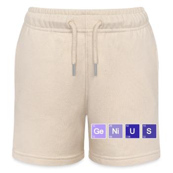 Genialer Nerd-Geek - Kinder Organic Joggingshorts Mini Bolter von Stanley/Stella - Natur - Vorne