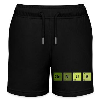 Genius Nerd Geek - Short de jogging enfant bio Stanley/Stella - noir - Devant