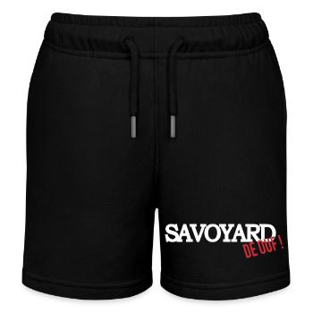 Savoyard de ouf (blanc) - Short de jogging enfant bio Stanley/Stella - noir - Devant