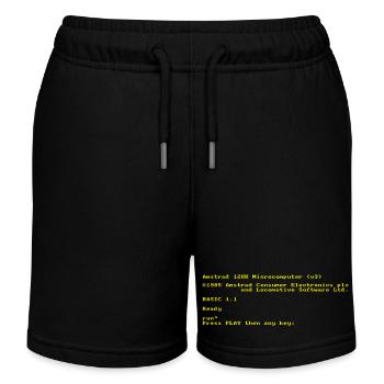 Interface rétro CPC 464 - Short de jogging enfant bio Stanley/Stella - noir - Devant