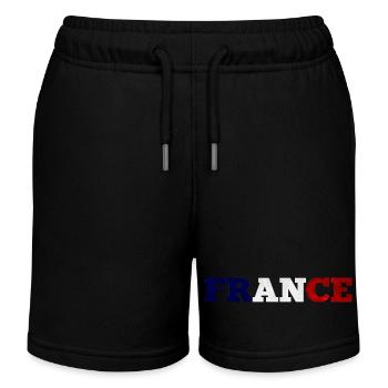 France - Kids Organic Sweat Shorts by Stanley/Stella - black - Front