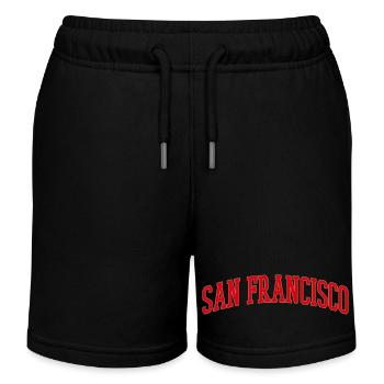 Lettrage en arc de San Francisco - Short de jogging enfant bio Stanley/Stella - noir - Devant