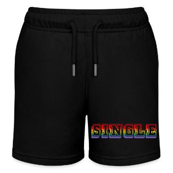 TSHIRT arc-en-ciel SINGLE LGBT lgbtqi queer - Short de jogging enfant bio Stanley/Stella - noir - Devant