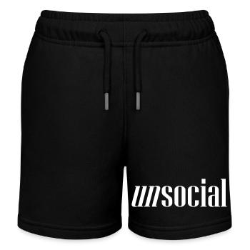 UNSOCIAL - Kinder Organic Joggingshorts Mini Bolter von Stanley/Stella - Schwarz - Vorne