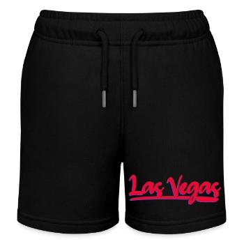 Las Vegas Neon Script - Kinder Organic Joggingshorts Mini Bolter von Stanley/Stella - Schwarz - Vorne