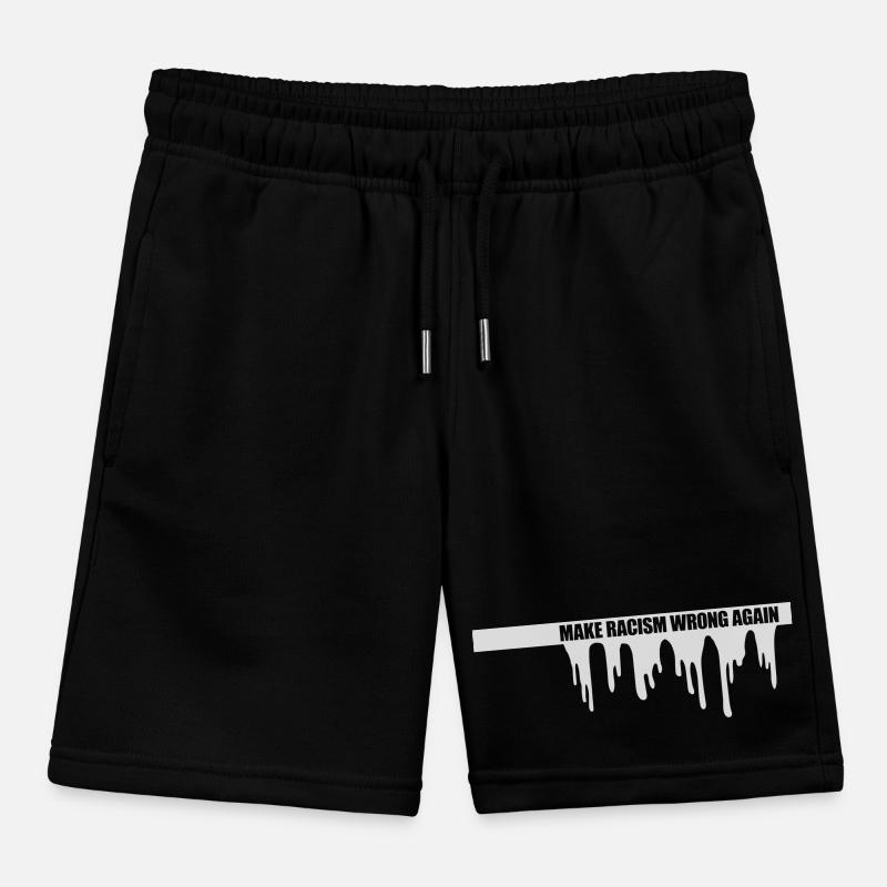 make racism wrong again Kids Organic Sweat Shorts by Stanley/Stella