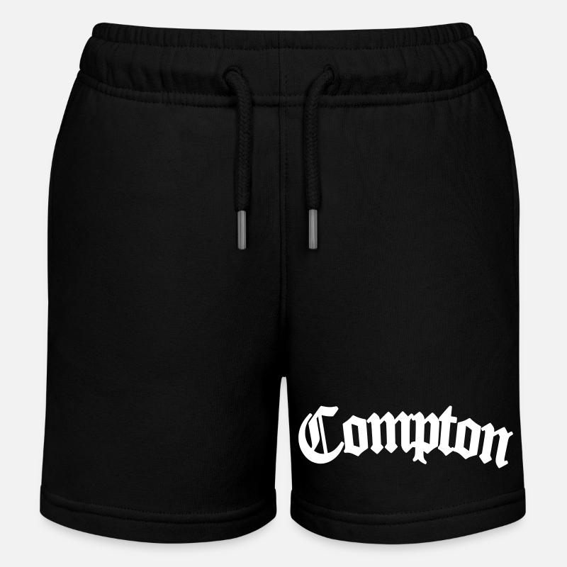compton - Kinder Organic Joggingshorts Mini Bolter von Stanley/Stella - Schwarz
