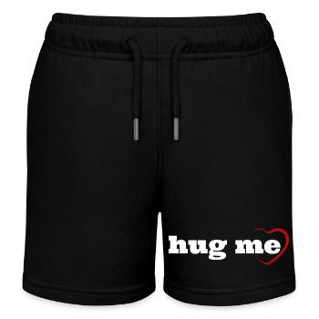 Hug me - Kids Organic Sweat Shorts by Stanley/Stella - black - Front