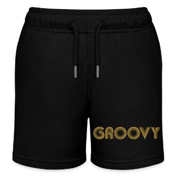 GROOVY Funk - Short de jogging enfant bio Stanley/Stella - noir - Devant