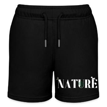 Nature - Short de jogging enfant bio Stanley/Stella - noir - Devant