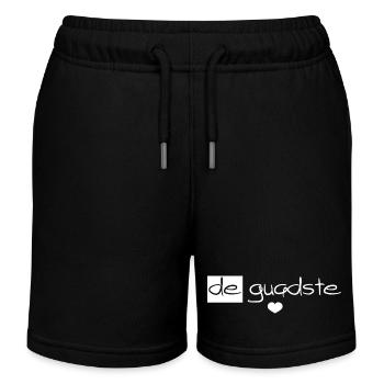 de guadste - the best Austrian dialect - Kids Organic Sweat Shorts by Stanley/Stella - black - Front