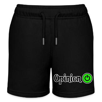Opinionated power design graphics - Kids Organic Sweat Shorts by Stanley/Stella - black - Front