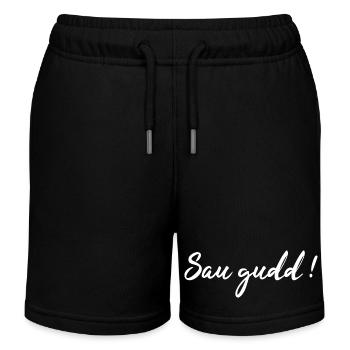 Chemise en dialecte sarrois Sarre cadeau - Short de jogging enfant bio Stanley/Stella - noir - Devant