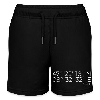 Coordinates Zurich - Kids Organic Sweat Shorts by Stanley/Stella - black - Front