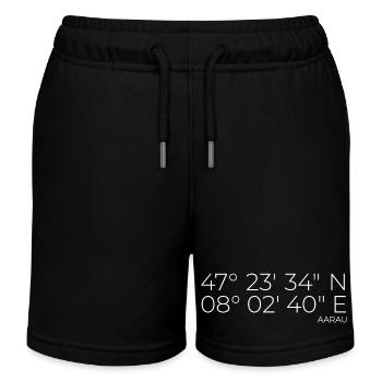 Coordonnées Aarau Canton d’Argovie - Short de jogging enfant bio Stanley/Stella - noir - Devant