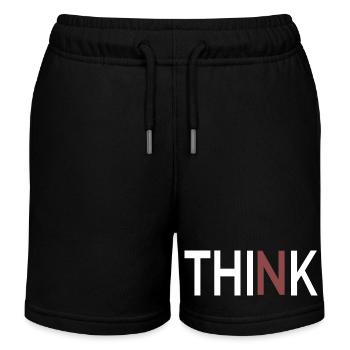 Denken Sie minimalistisches, klares Design - Kinder Organic Joggingshorts Mini Bolter von Stanley/Stella - Schwarz - Vorne