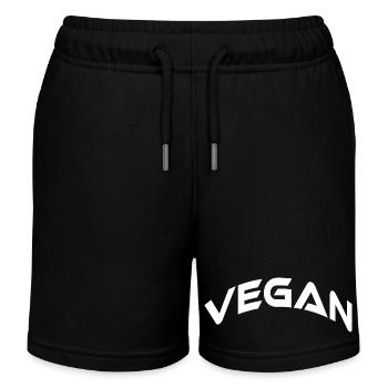 Vegan - Kinder Organic Joggingshorts Mini Bolter von Stanley/Stella - Schwarz - Vorne