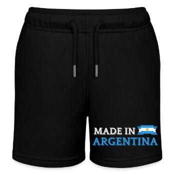 Hergestellt in Argentinien - Kinder Organic Joggingshorts Mini Bolter von Stanley/Stella - Schwarz - Vorne