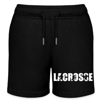 Lacrosse Spieler - Kinder Organic Joggingshorts Mini Bolter von Stanley/Stella - Schwarz - Vorne