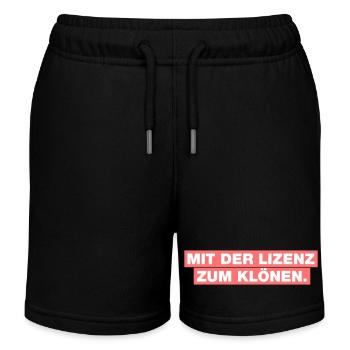 Avec la licence de clonage - Short de jogging enfant bio Stanley/Stella - noir - Devant