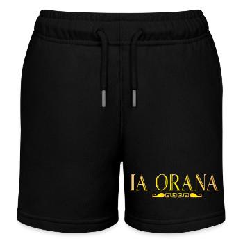 IA ORANA (Sunset) - Kinder Organic Joggingshorts Mini Bolter von Stanley/Stella - Schwarz - Vorne
