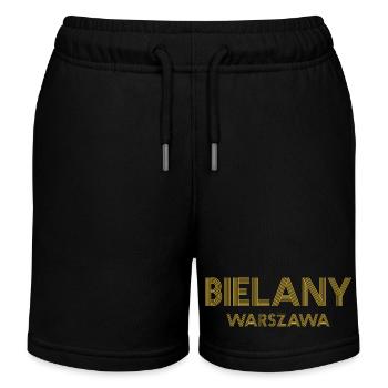 BIELANY Warszawa Varsovie Warschau - Short de jogging enfant bio Stanley/Stella - noir - Devant