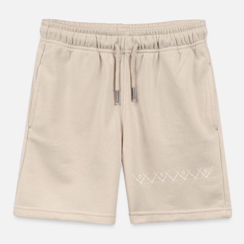 Line pattern with reflection Kids Organic Sweat Shorts by Stanley/Stella