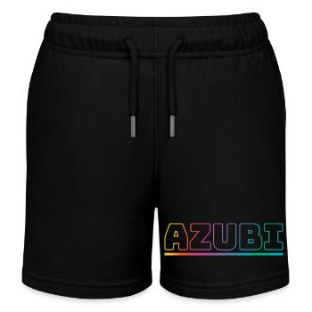 Design Azubi outline bunt - Kinder Organic Joggingshorts Mini Bolter von Stanley/Stella - Schwarz - Vorne