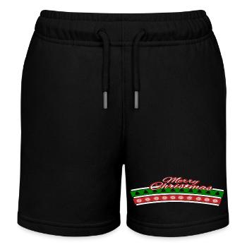 Ugly Christmas Design xmas - Kinder Organic Joggingshorts Mini Bolter von Stanley/Stella - Schwarz - Vorne