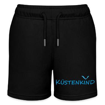 KÜSTENKIND - Kinder Organic Joggingshorts Mini Bolter von Stanley/Stella - Schwarz - Vorne