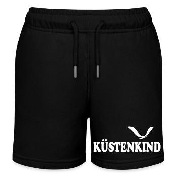 KÜSTENKIND - Kinder Organic Joggingshorts Mini Bolter von Stanley/Stella - Schwarz - Vorne