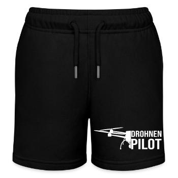 Drohnen Pilot - Kinder Organic Joggingshorts Mini Bolter von Stanley/Stella - Schwarz - Vorne