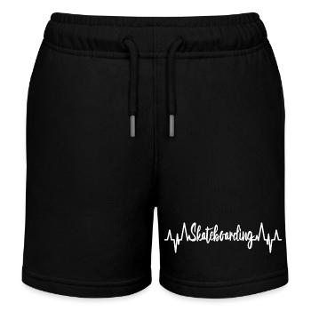 Skateboarding Kardiogramm - Kinder Organic Joggingshorts Mini Bolter von Stanley/Stella - Schwarz - Vorne