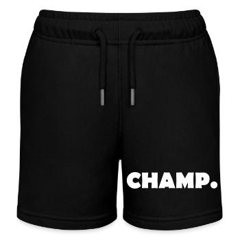 CHAMP - Kids Organic Sweat Shorts by Stanley/Stella - black - Front