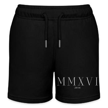 Römische Zahl Geburtsjahr Made in 2016 - Kinder Organic Joggingshorts Mini Bolter von Stanley/Stella - Schwarz - Vorne